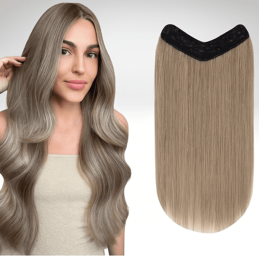 Trese de Par Natural V-Shape #20 Blond Bej Deschis