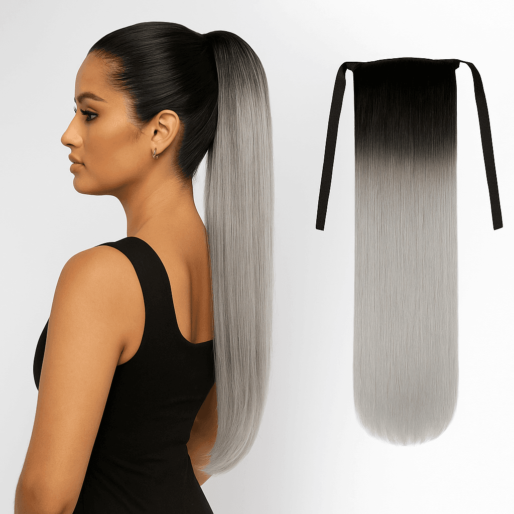 Coada de Păr Luxe Ombre #1 Grey