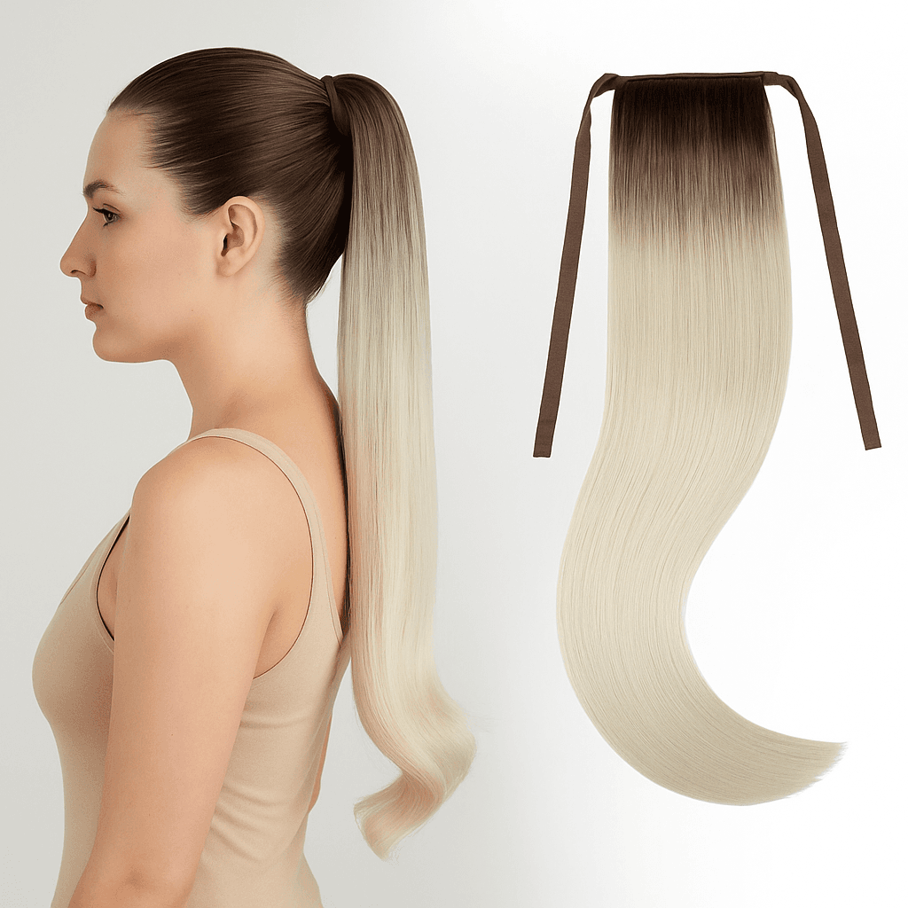 Coada de Păr Luxe Ombre #7 Silver