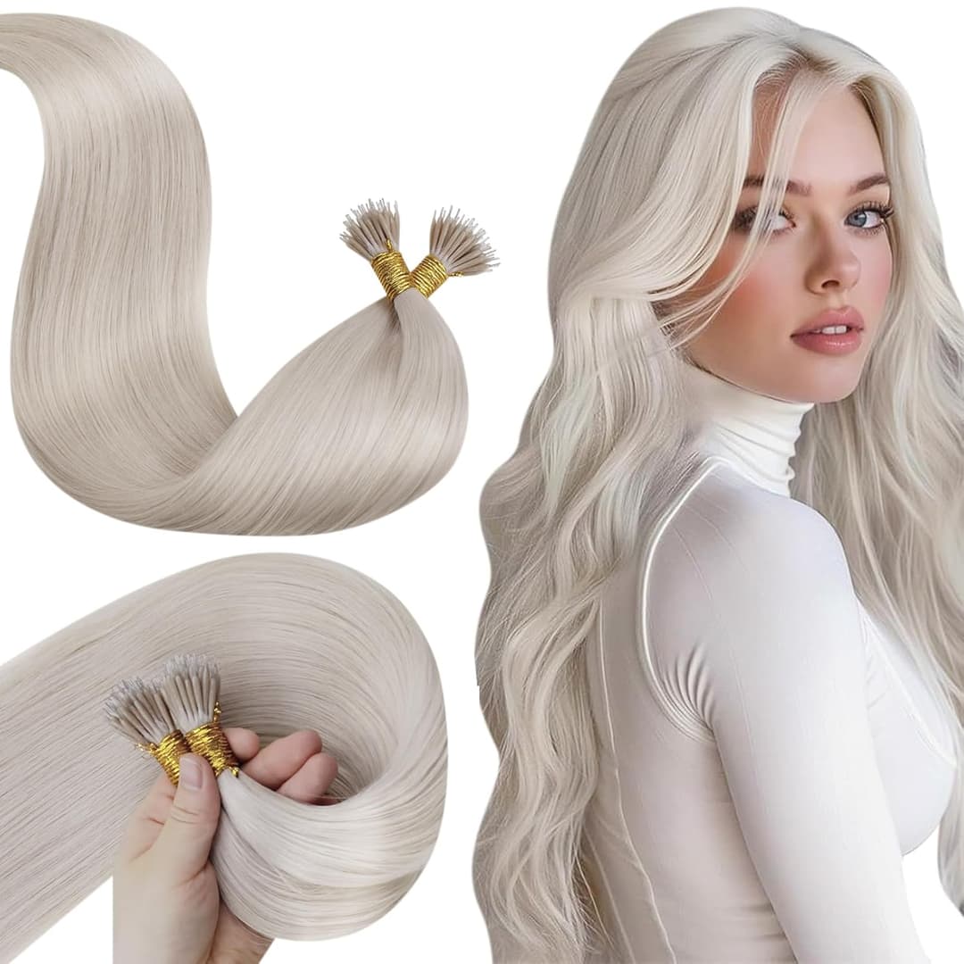 Extensii Nanoring Russian Hair Light Grey