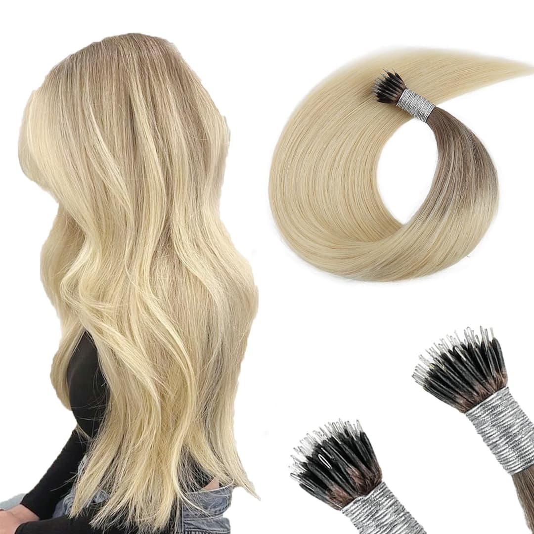 Extensii Nanoring Russian Hair Ombre #8 Silver