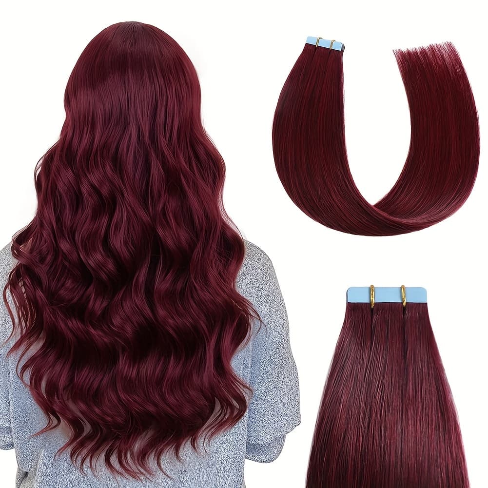 Extensii Tape In Aoro Burgundy