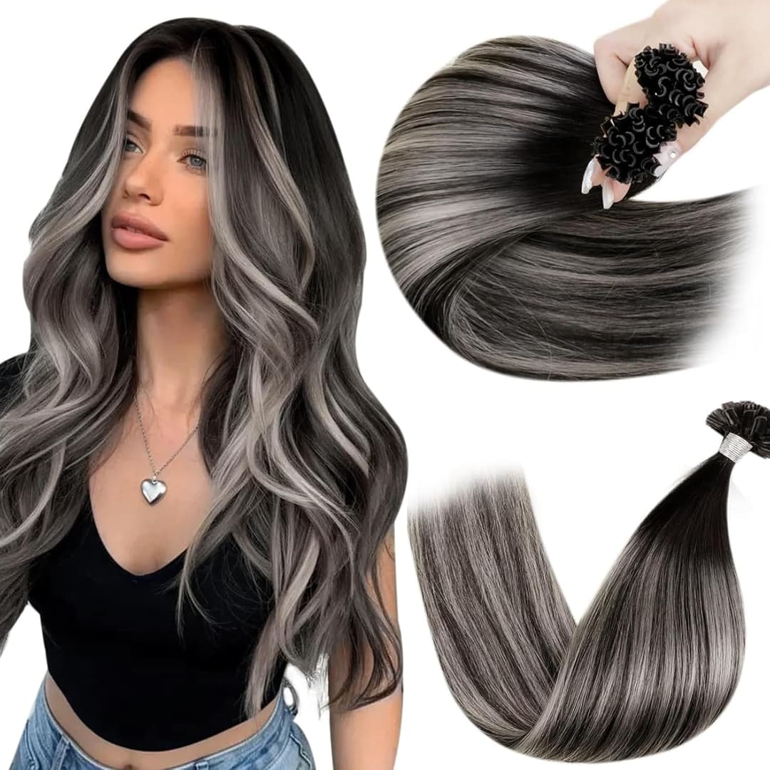 Extensii Cheratina Aoro Balayage #1 Light Grey