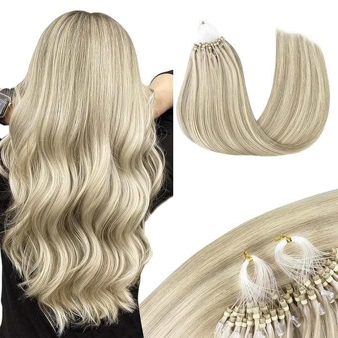 Extensii Microring Russian Hair Soft Blond Suvitat