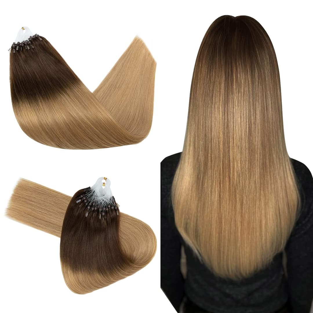 Extensii Microring Russian Hair Ombre #4 #20
