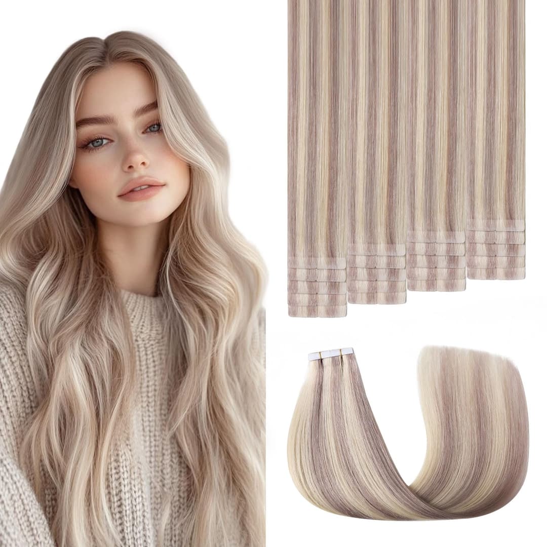 Extensii Invisible Tape Balayage #19 Silver