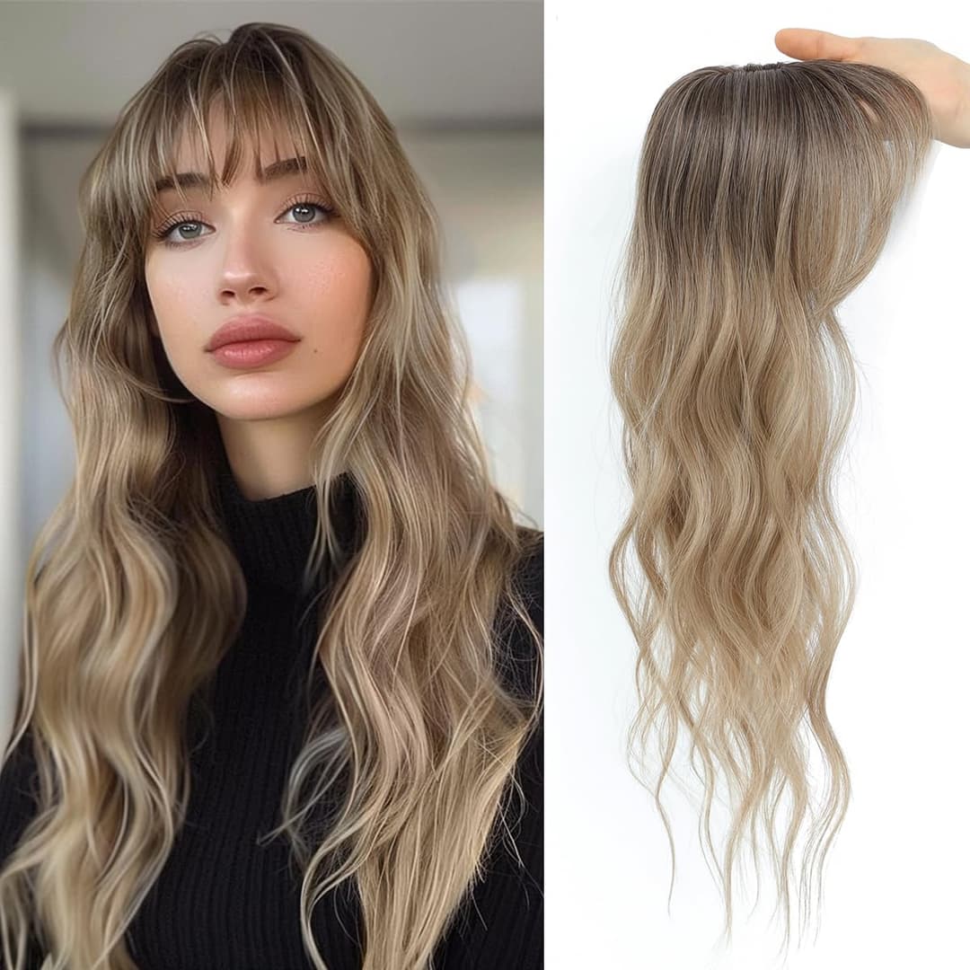 Perucă Parțială cu Breton Ombre #6 #18